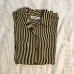 Striped button down